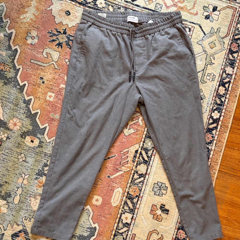 ONLY & SONS Charcoal Jogger Pants